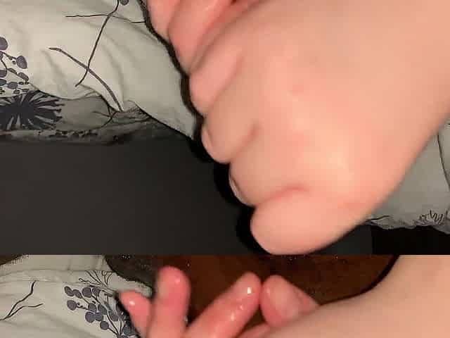 Hand job huge Jizz flow: his dick drooled like imbecile as I jerk him. P1