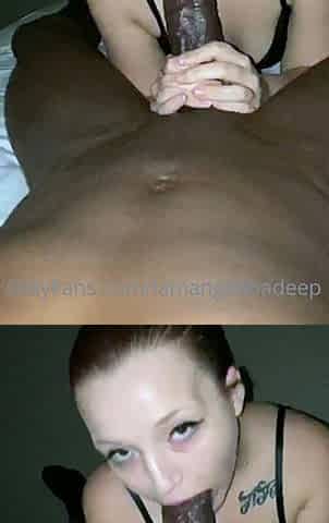 Amateur brunette fucks two big cocks