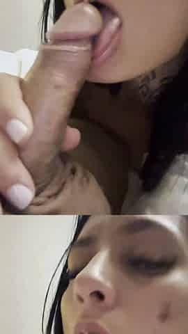 Cumshot in face