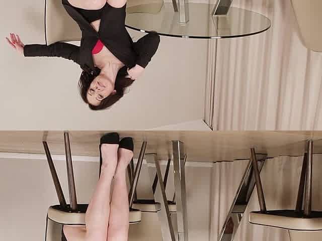 Sultry Brunette MILF in High Heels Solo Session