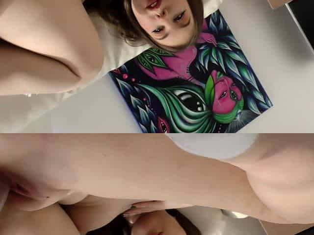 Teen Solo Dildo Play on Casting Couch