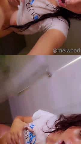 Amateur tennis player exposes her big boobs