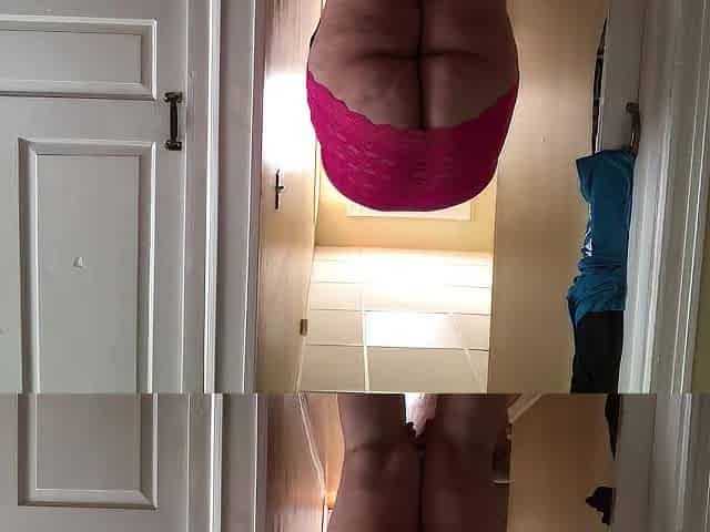 Overweight Booty Sissy Showing Off
