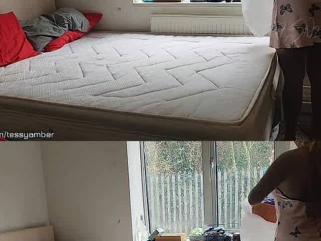 I Enticed the WINDOW CLEANER and Made Him Bang Me Out of a COCK-SOCK and CUM Inside