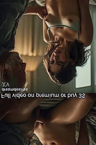 Grandad 60 year old bangs eighteen year old teen gal very hawt coupe immodest talk voice over AI generated