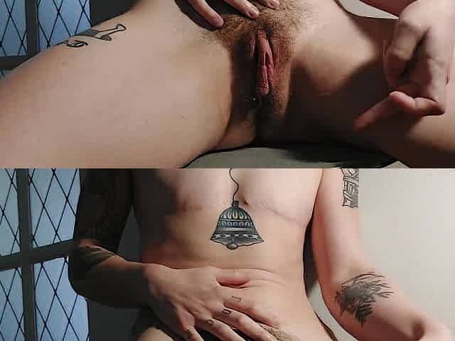 Trickling soaked hunk vagina