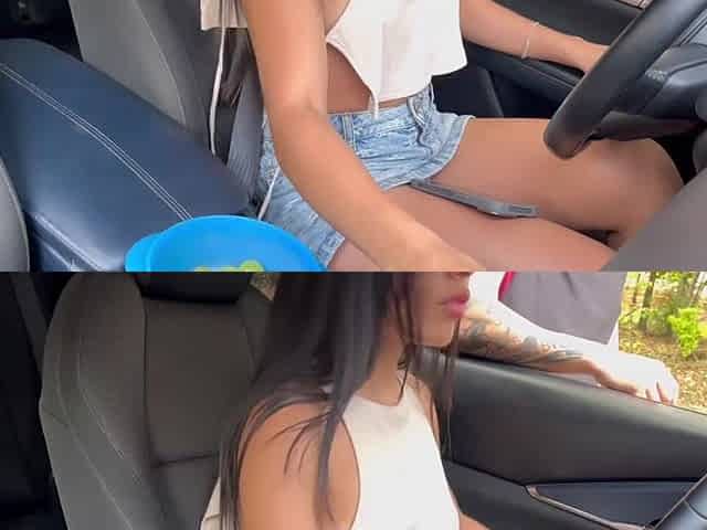 Haddy lets a stranger masturbate her on the street until this babe provokes her climax