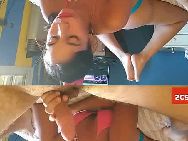 Amateur Babe Takes Huge Cock Orally
