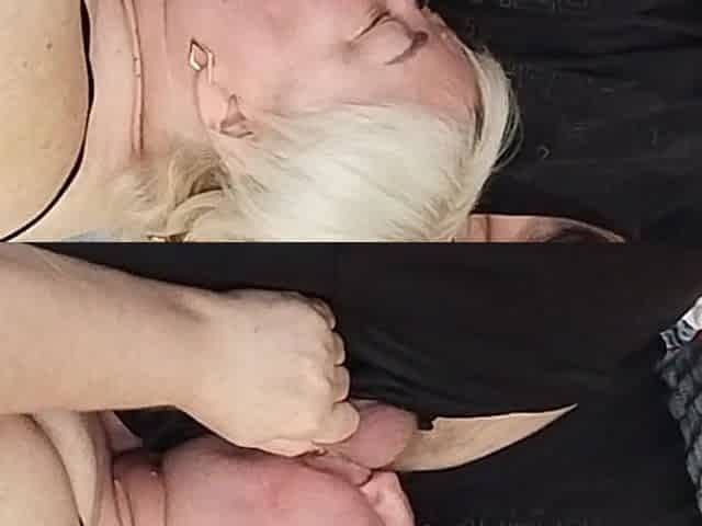 Mother-in-law Gives a Deep and High-quality Blowjob Before My Cumshot in Her Mouth