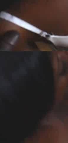 Ebony slut fantasy Vee fucks rapper and bodyguard