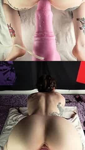 Sexy solo girl loving masturbation with toys