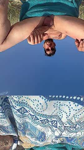 Naturist bangs on the beach