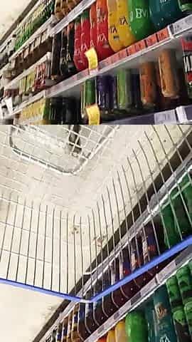 Sexy wife in short shorts showing her biggest booty at the market. Sexy wife, cuckold.