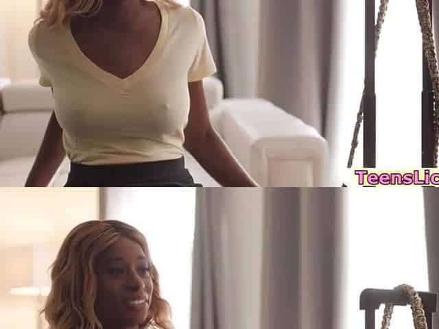 Busty Ebony Gets Her Pussy Licked And Fingered By Her Friend