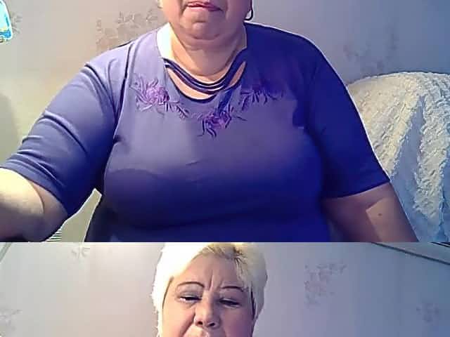 fat granny excitng her self and sucking her nipples part 1