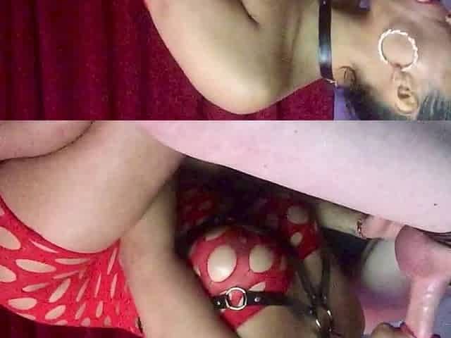 Latina Gives Sloppy Blowjob