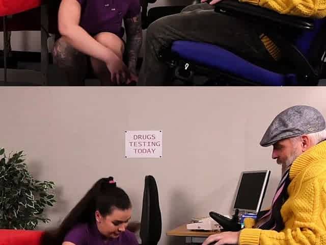 Fooled amateur nurse banged by grandps