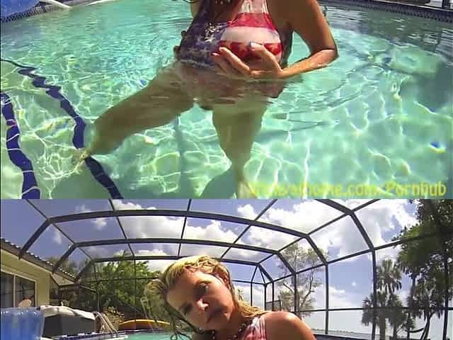 Astounding mother I'd like to fuck Vicky Vette Deepthroats and Titfucks A Plump Ramrod Poolside!