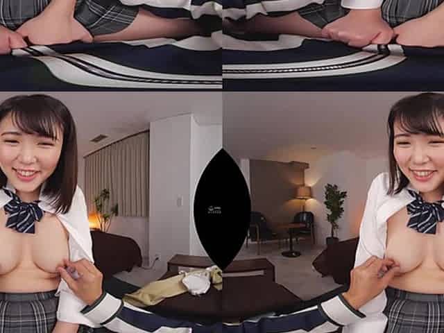 Rena Kodama in Innocent Busty Schoolgirl Has Her First Orgasmic Experience - TMAVR