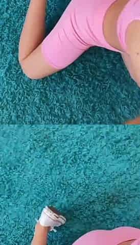 Golden-haired Tiny Teen Rides for clip role