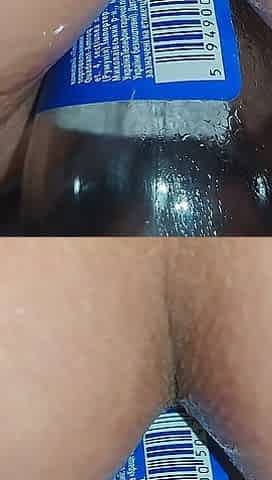 Anal Masturbation with a Bottle