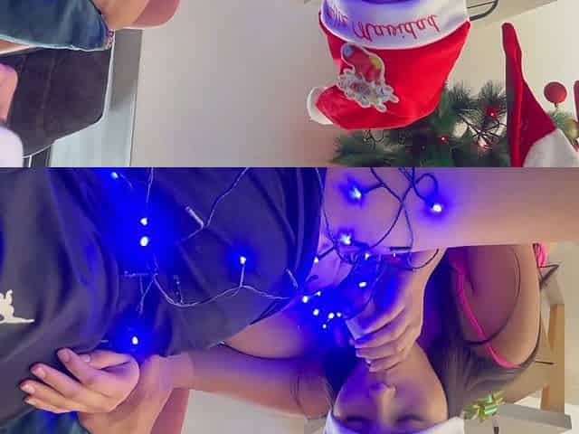 I Give the Best Christmas Gift to My Little Stepsister, I Cum Inside Her Pussy