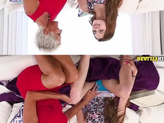 Naughty Milf And Teen 18+ Lesbian With Lexy Cougar And Alex Mae