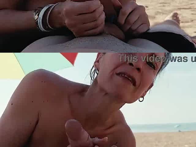 I sucked his dick in public at the beach and I drank his cum - HAWT POV mother I'd like to fuck