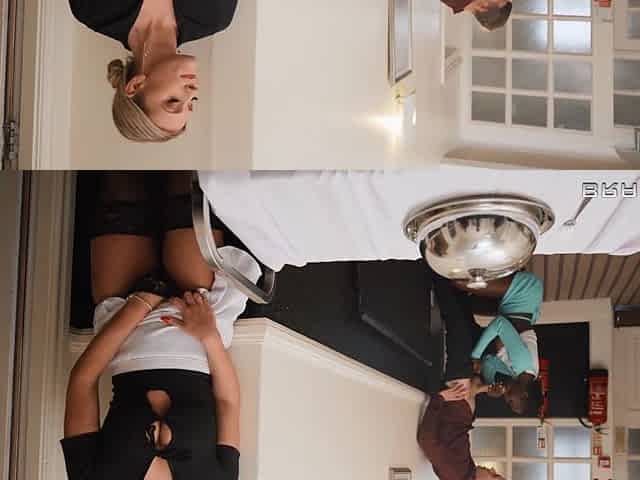 Interracial FFM threesome with ebony Zaawaadi and maid Miss Alice