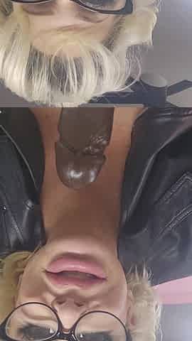 Oiled Bimbo GILF with Glasses