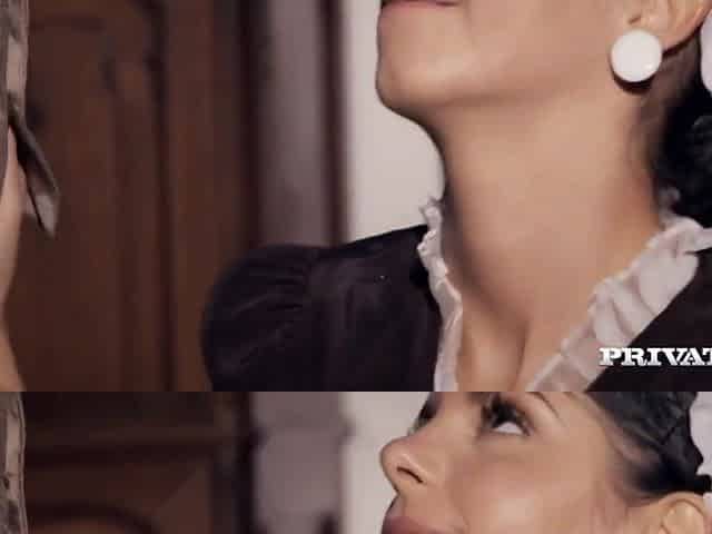 The Maid Gets A Hard Anal Pounding While Setting The Table