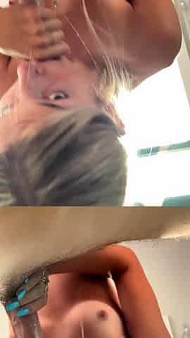 COLLEGE TEEN gets a FACIAL from a FRAT BOY after a party!!