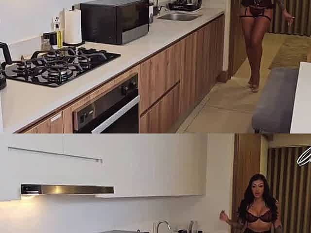 Colombiana Mariana Martix deep mouths spunk from neighbor's cuckold cock, while torrid breezy Pamela Xpice rails his immense bon