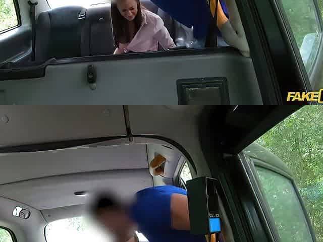 Teenage 18+ Brunette With Perky Tits - Air Stewardess Fucks Big Cock In Car - Mina Moreno