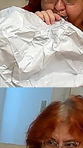 BBW Mature Redheaded Nurse Vicki Blows up Inflatable Snowman for You