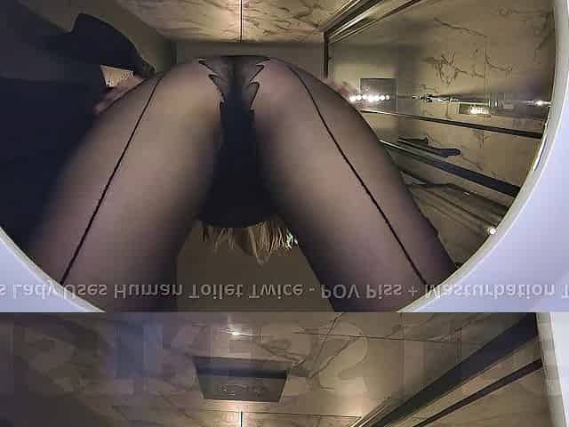 Lady Boss Returns to Urinate on Locked Thrall + Masturbates Over His Face