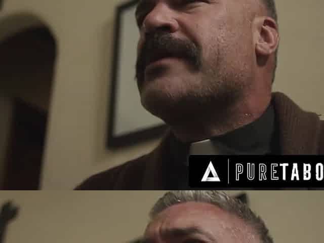 Older Priests Team fuck Tiny Blond