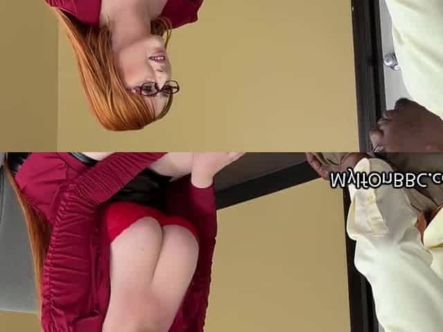 Curves mom boss enjoys suck BIG BLACK DICK