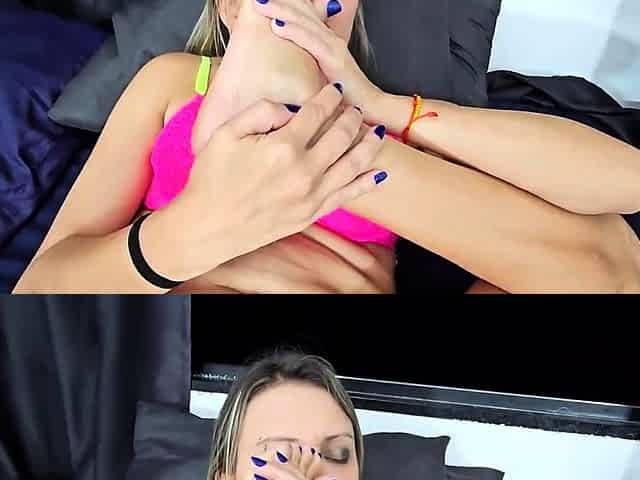 Lesbian foot fetish with blonde trisha uptown and marie luv