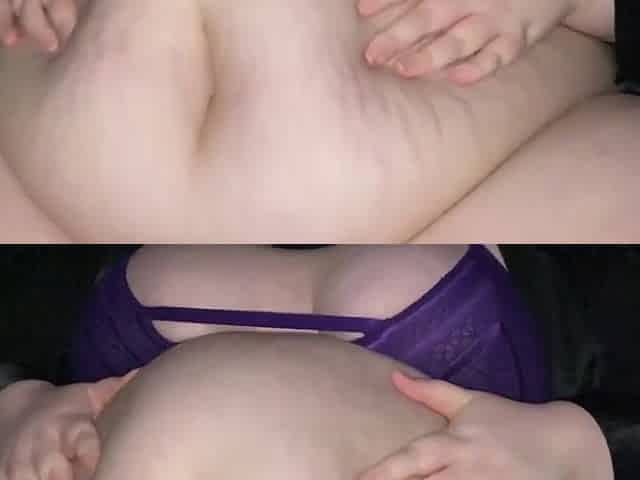 SSBBW SLO-Mo stomach play bouncing/slapping