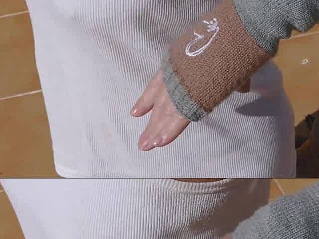 POV Handjob Cumshot After Finger Fucking & Exercise Outdoors