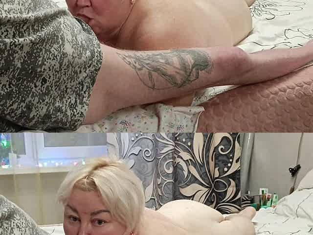 Deep Blowjob with Cum in Stepmom's Mouth