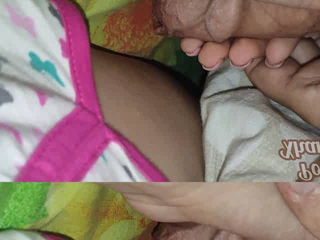 Stepsister's Hand Secretly Helps Me Cum 2 Times