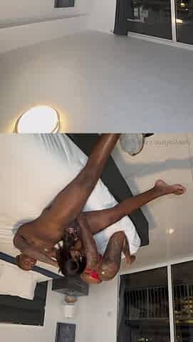 Keiyana mesmerizes with intense dark passion in homemade heat