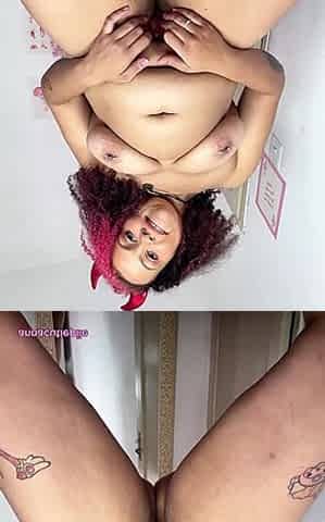 Devil BBW Goddess Pee Fetish and Pussy Play