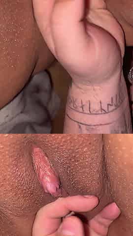 Tongue and weenie flood the raven-haired lover