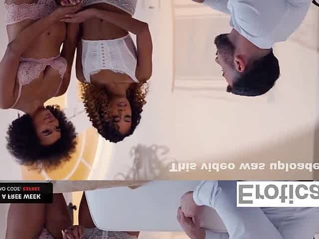 Lucky Man In Joins These Two Lesbian Woman Having Passionate Sex
