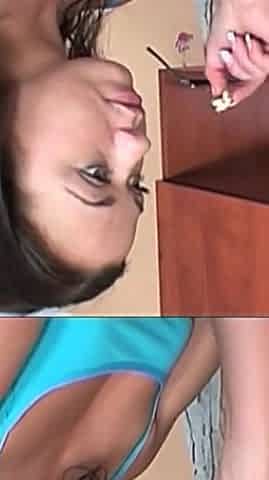 Young Housewife with Perfect Body Cumshot on Pussy by Big Cock