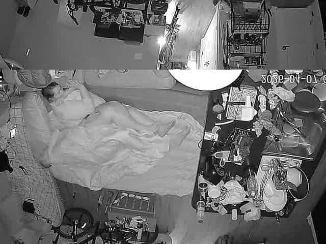 Roommate sneaks out of bed to cheat with me