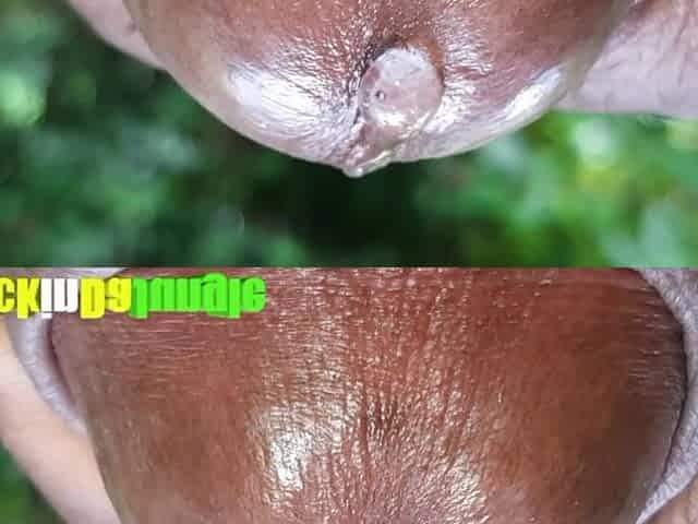 After Precum Seeps from my Hard Dong Gap a Massive Load of Cum Rushes out on Rapid Fire (Close Up)
